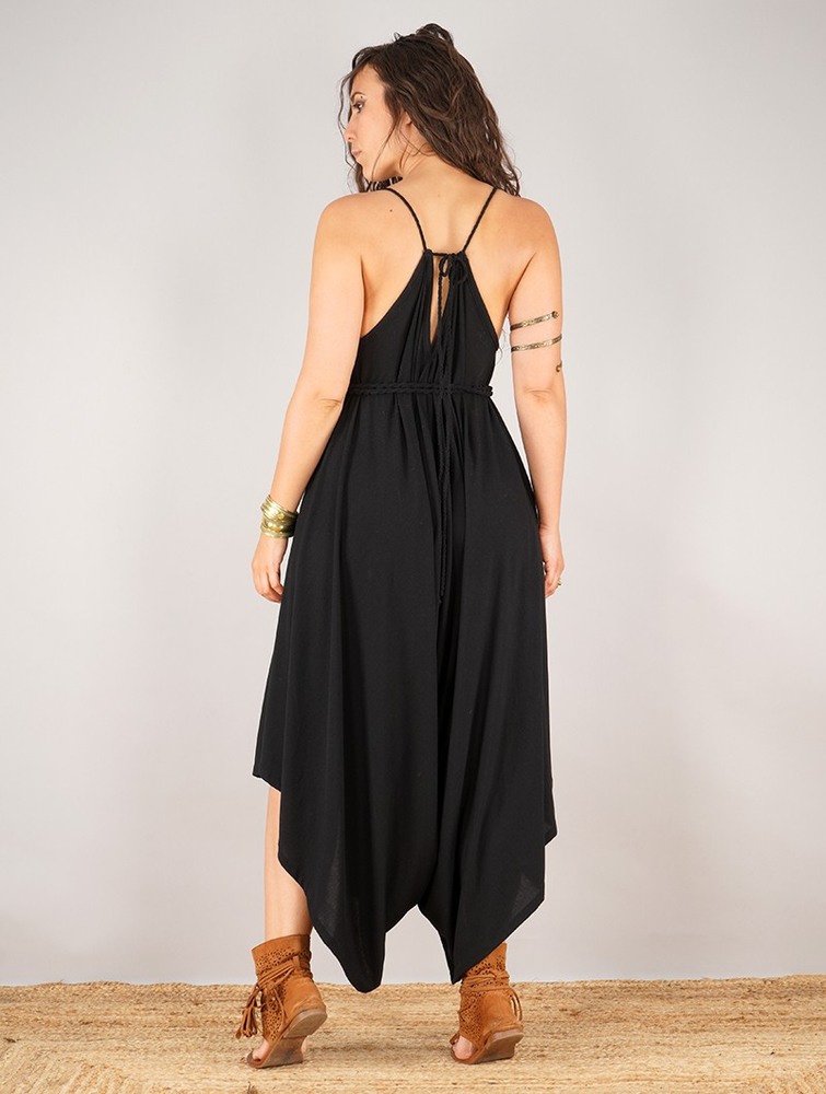 Toonzshop Topäaz Loose And Reversible Strappy Jumpsuit Jumpsuit Női Fekete | XCPJNWG-29