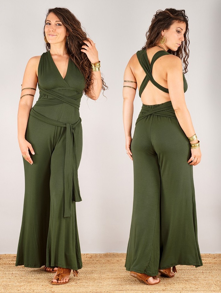 Toonzshop Wakiza Infinity Jumpsuit Jumpsuit Női Olivazöld Zöld | AWHPZFY-02