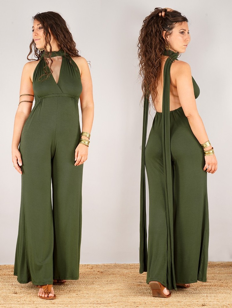 Toonzshop Wakiza Infinity Jumpsuit Jumpsuit Női Olivazöld Zöld | AWHPZFY-02