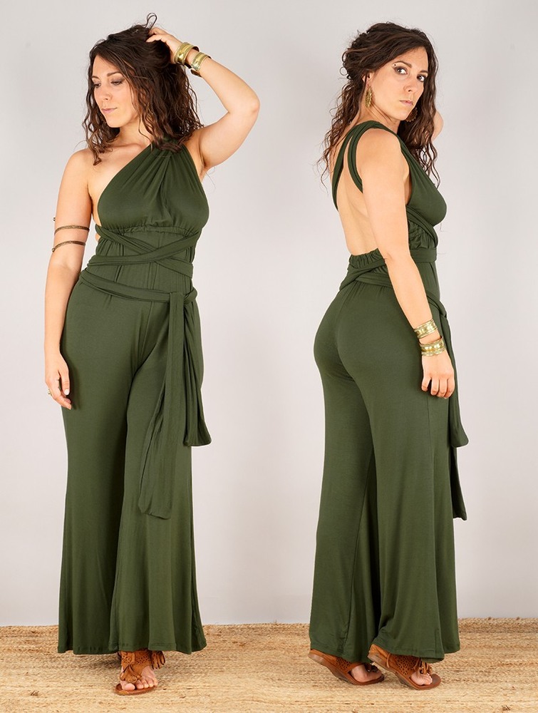 Toonzshop Wakiza Infinity Jumpsuit Jumpsuit Női Olivazöld Zöld | AWHPZFY-02