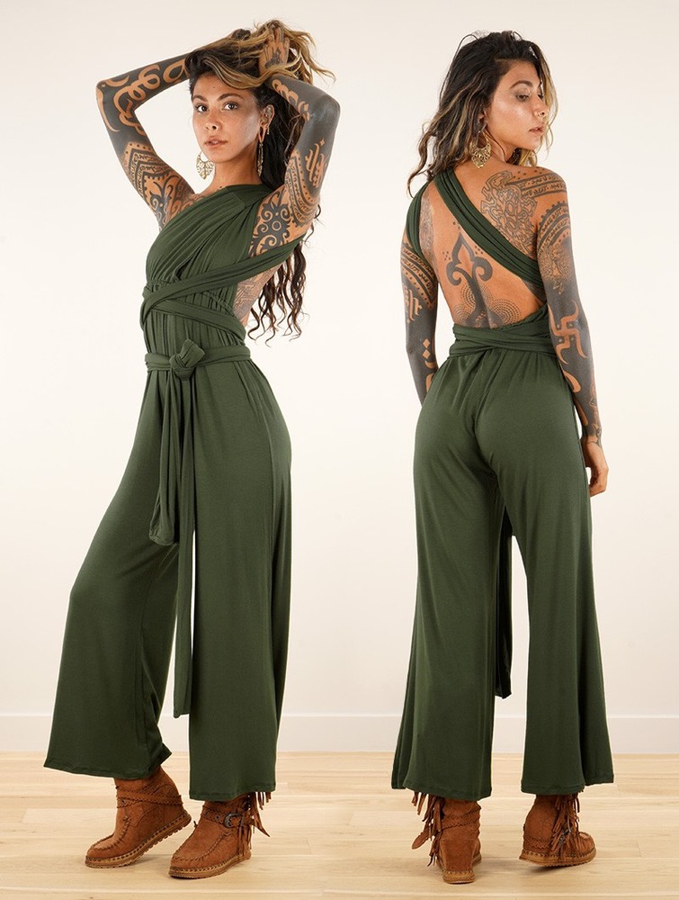 Toonzshop Wakiza Infinity Jumpsuit Jumpsuit Női Olivazöld Zöld | AWHPZFY-02