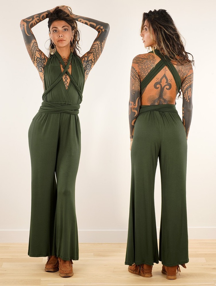 Toonzshop Wakiza Infinity Jumpsuit Jumpsuit Női Olivazöld Zöld | AWHPZFY-02