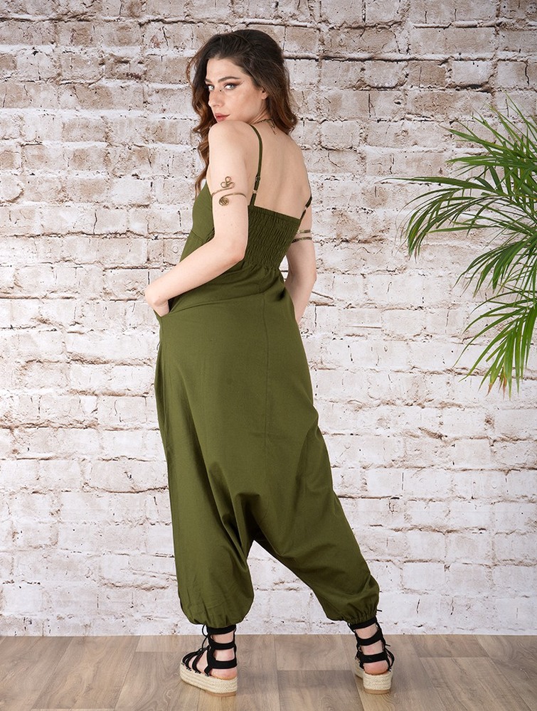 Toonzshop Yahnaa Harem Pant Overalls Nadrág Női Olivazöld Zöld | CAGFOJN-97